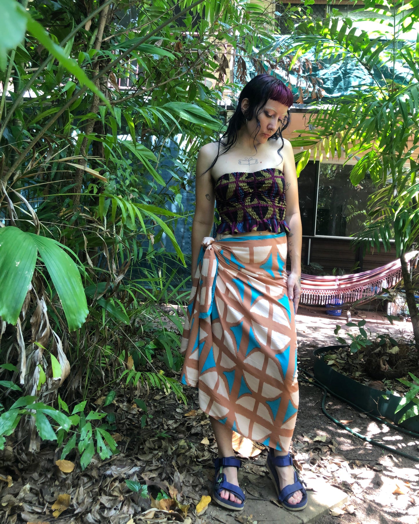 Breezeblock Sarong in Cas beach