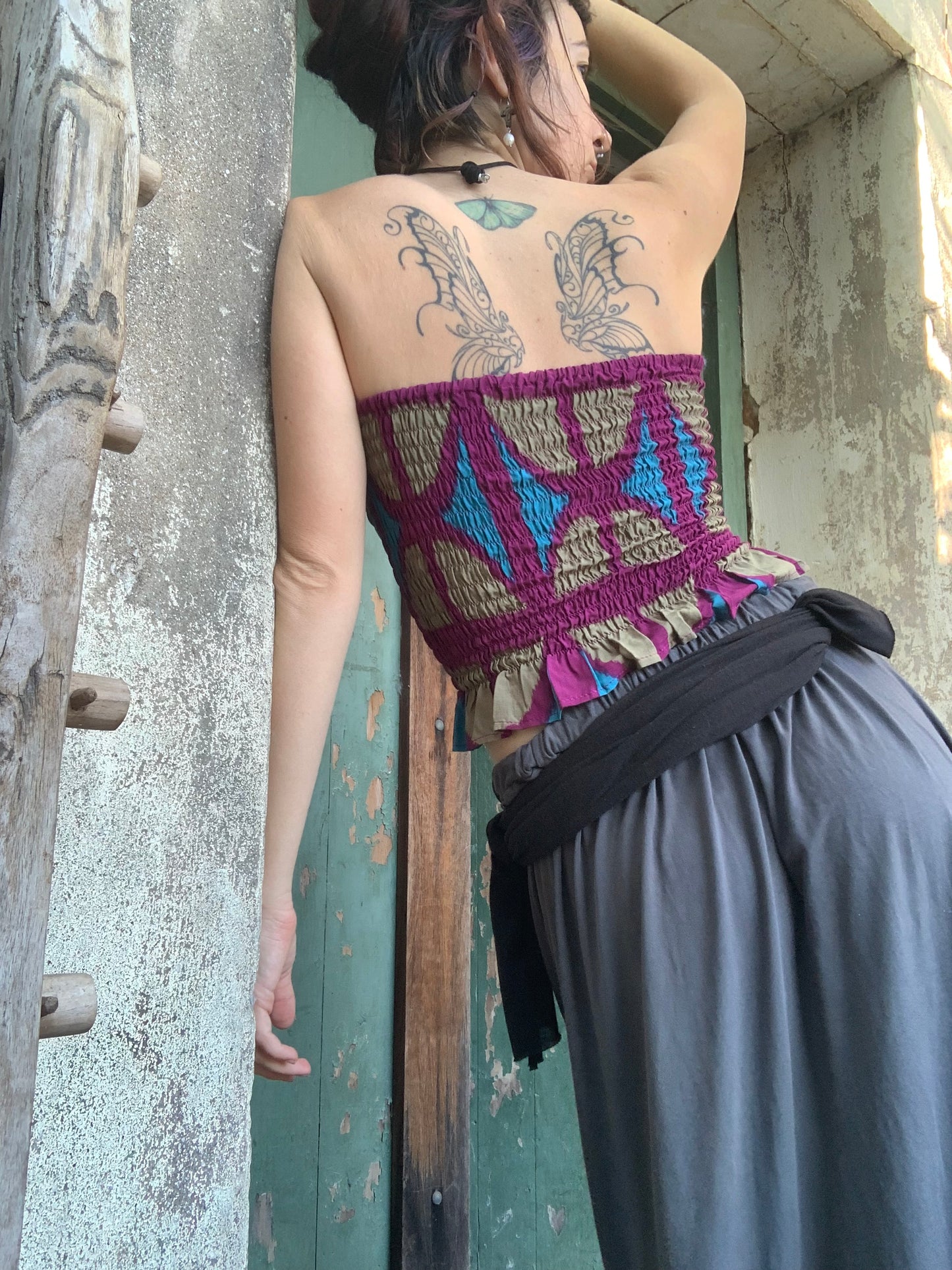 Ruffle Bandeau OG Print