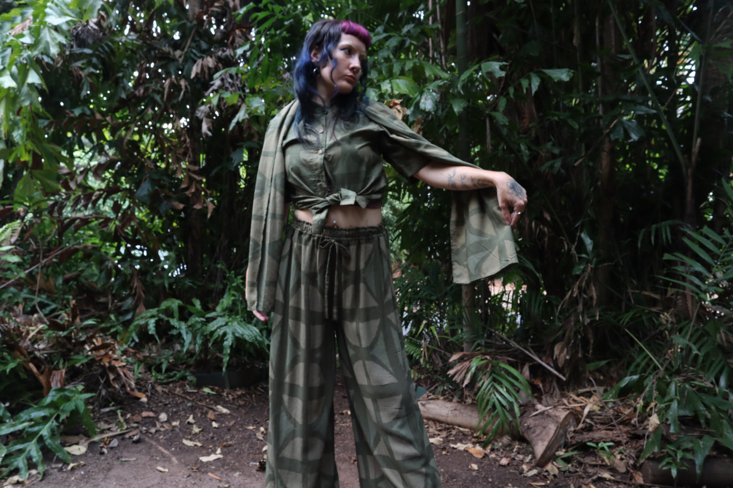 Breezeblock Shawl/ Half Sarong in Urban camo