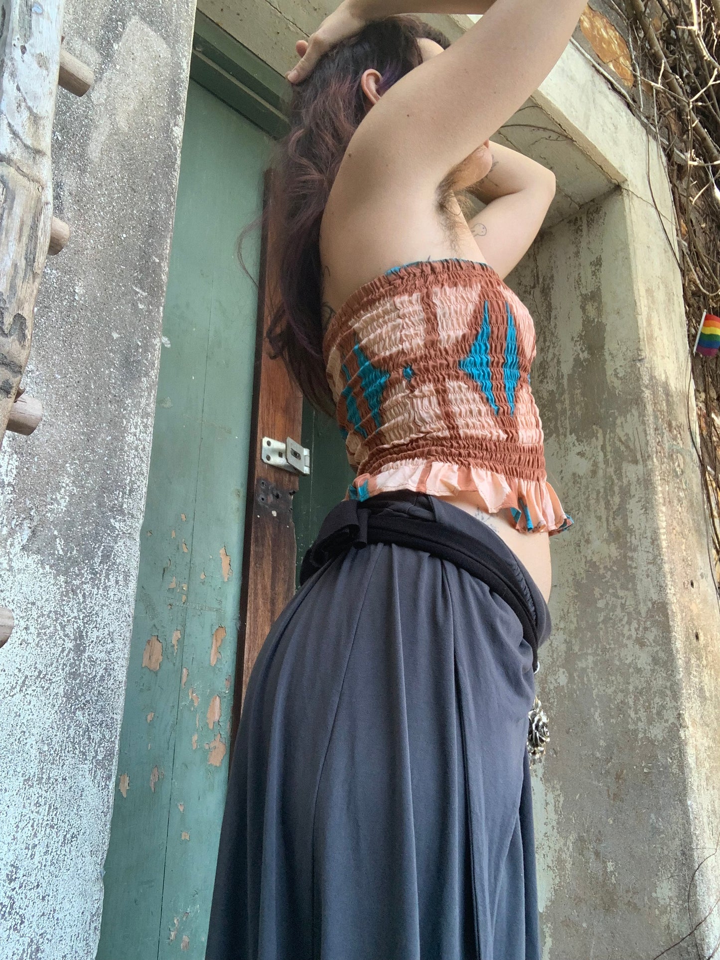 Ruffle Bandeau in Cas Beach