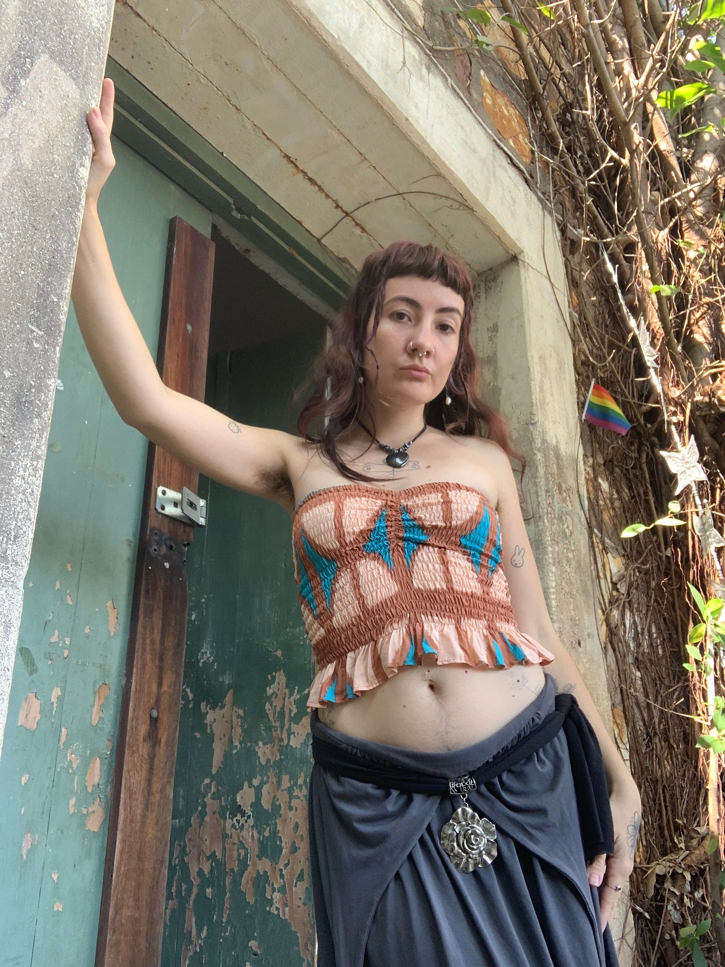 Ruffle Bandeau in Cas Beach