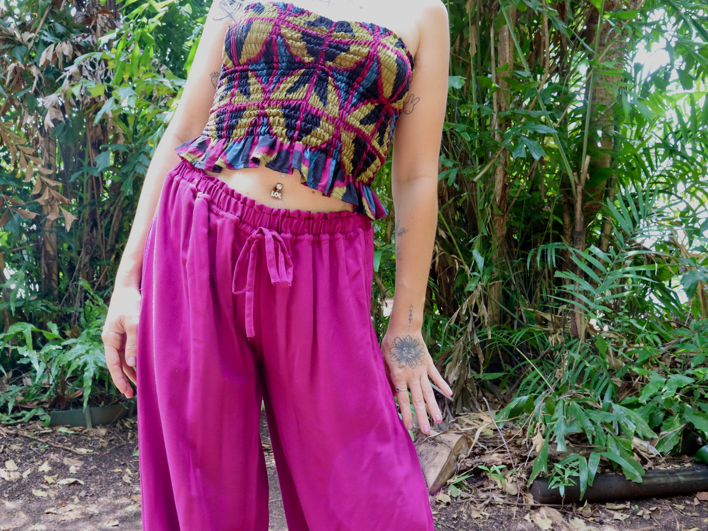 Lounge pants in Cerise