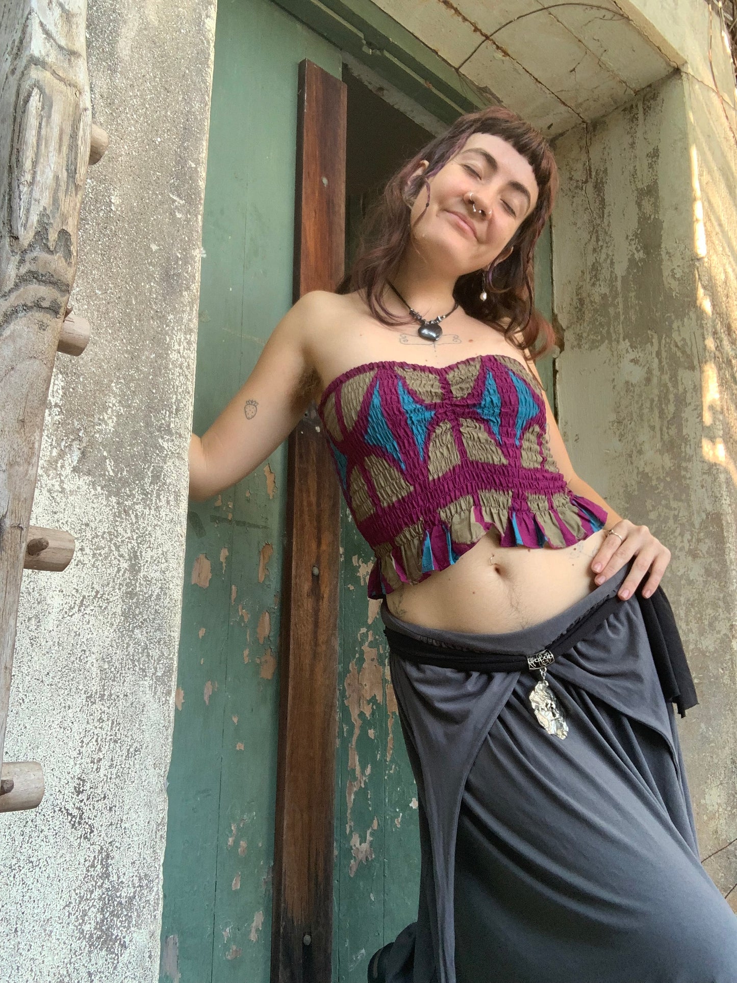 Ruffle Bandeau OG Print