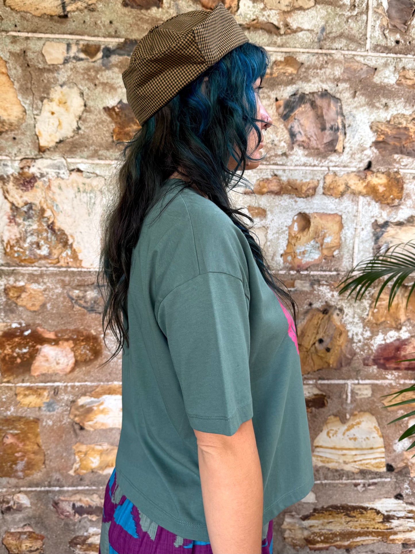 GP (Boy Logo) Crop Tee in Green