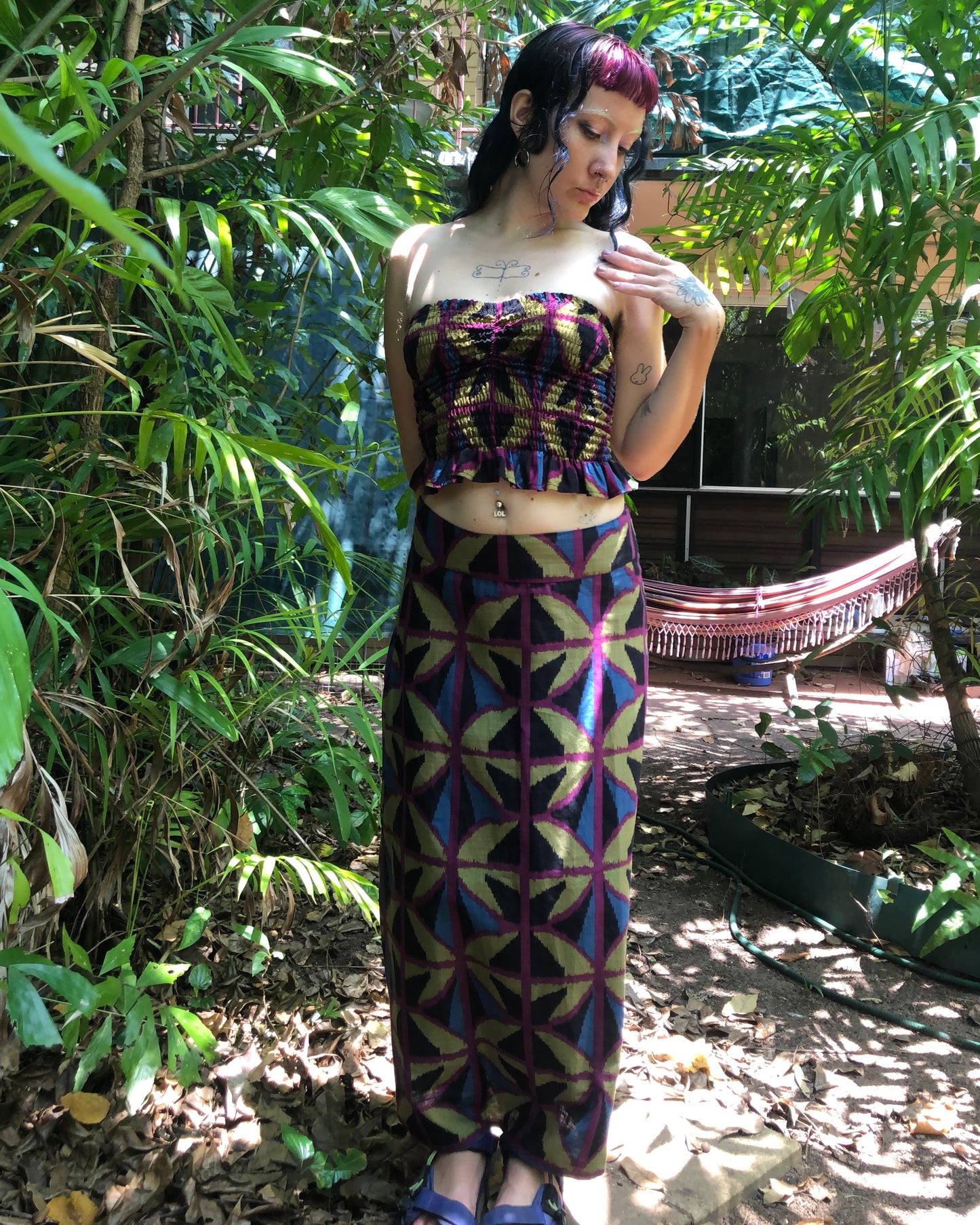 Jewel spider LONG A-line Skirt