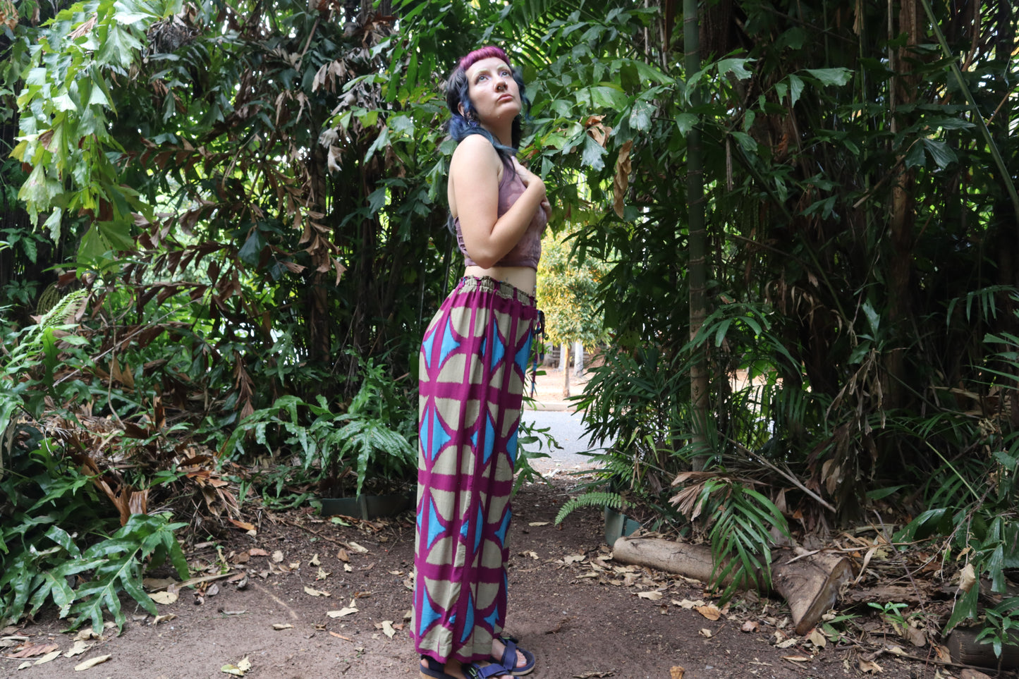 Lounge pants in Breeze block
