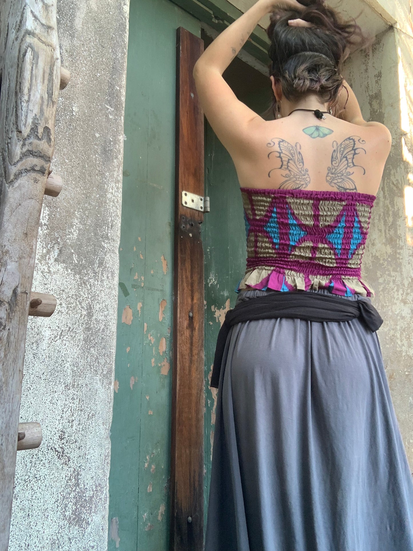 Ruffle Bandeau OG Print