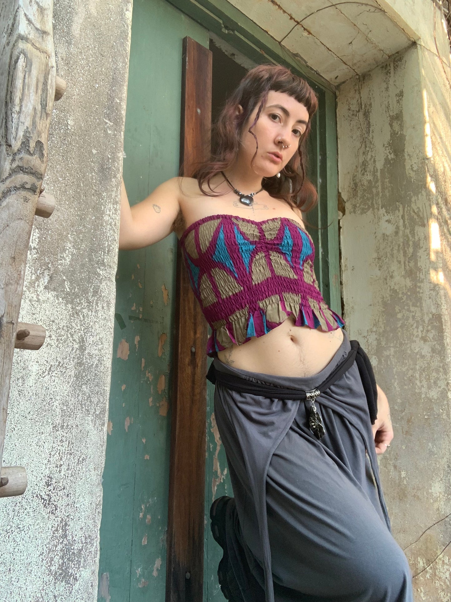 Ruffle Bandeau OG Print