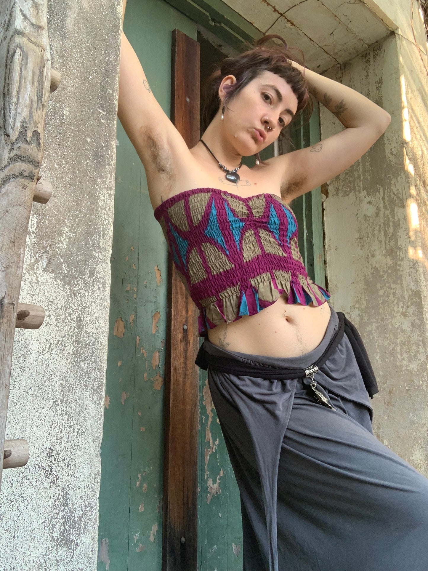 Ruffle Bandeau OG Print