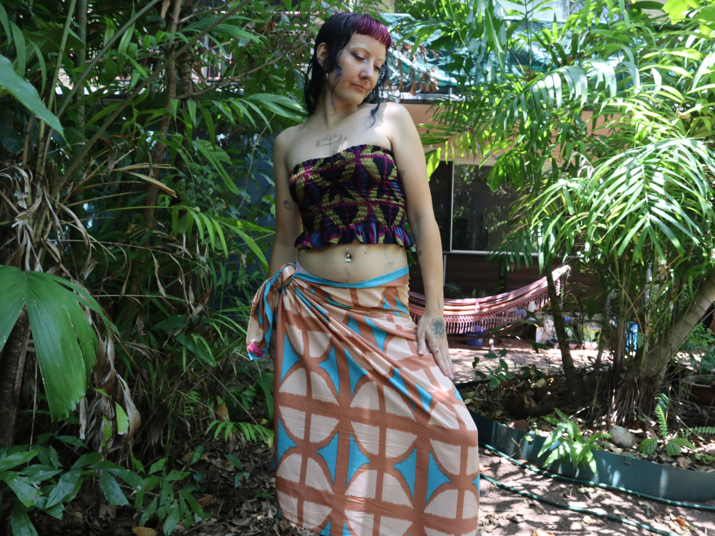 Breezeblock Sarong in Cas beach