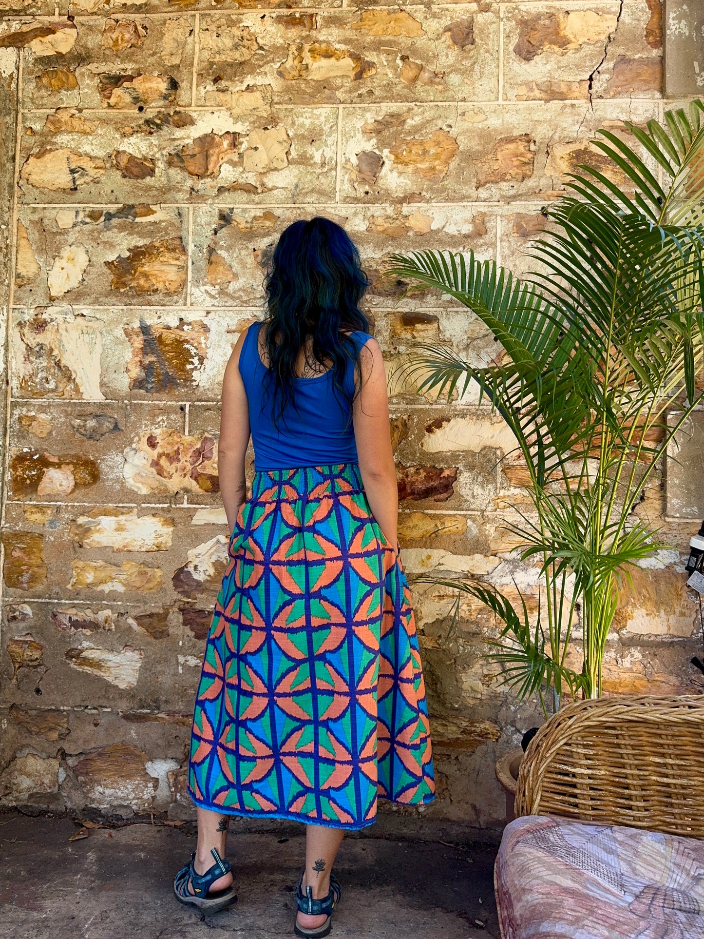 Midi to the MAX Skirt in Jungle Juice