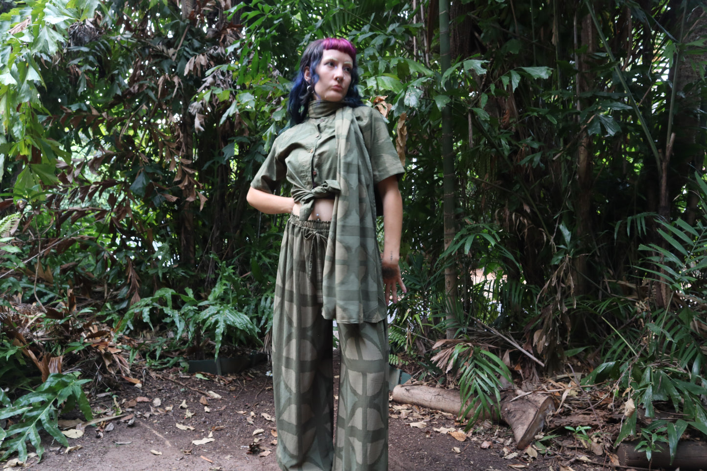 Breezeblock Shawl/ Half Sarong in Urban camo