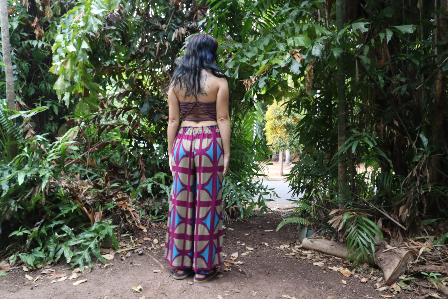 Lounge pants in Breeze block