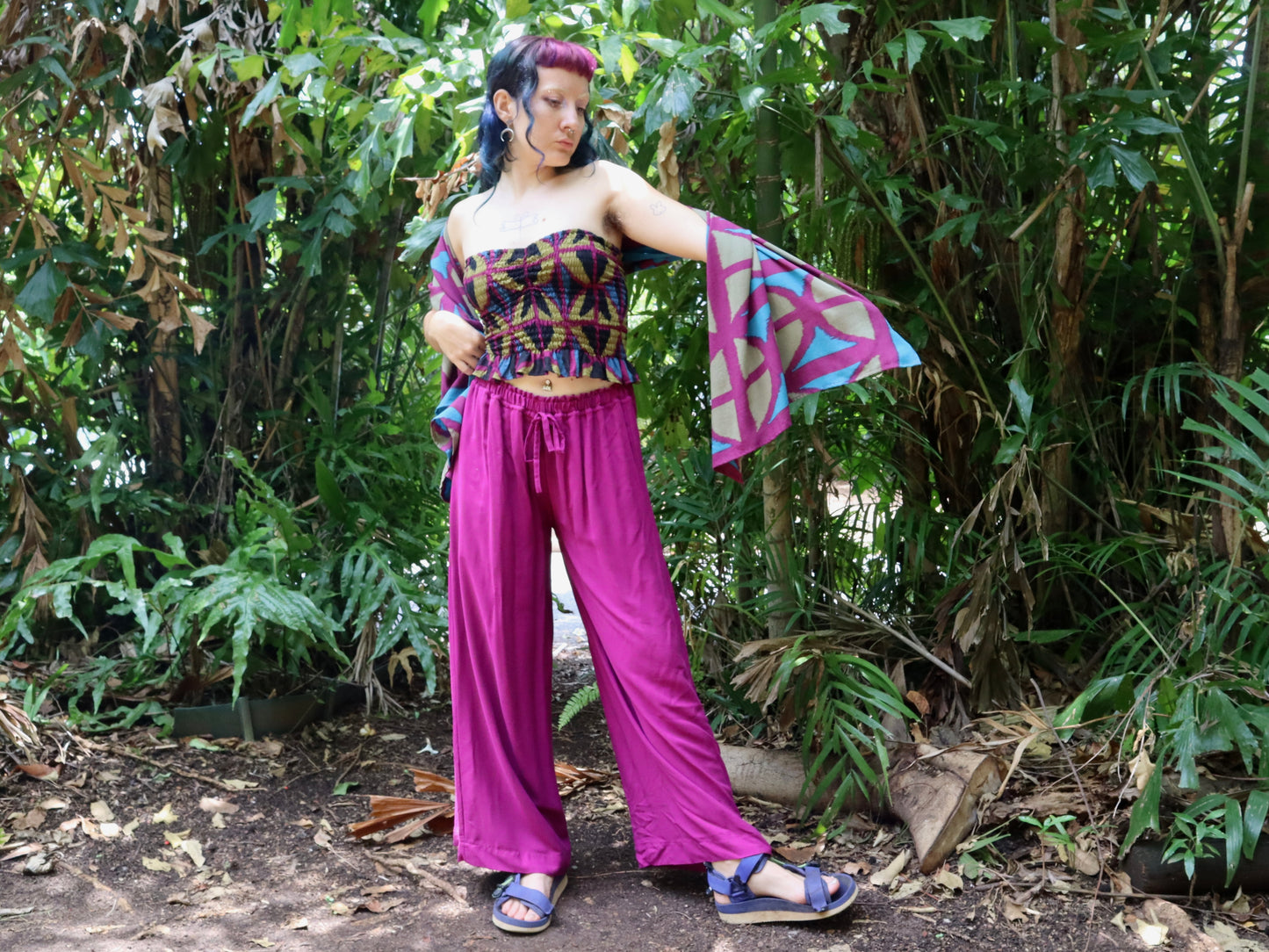 Lounge pants in Cerise