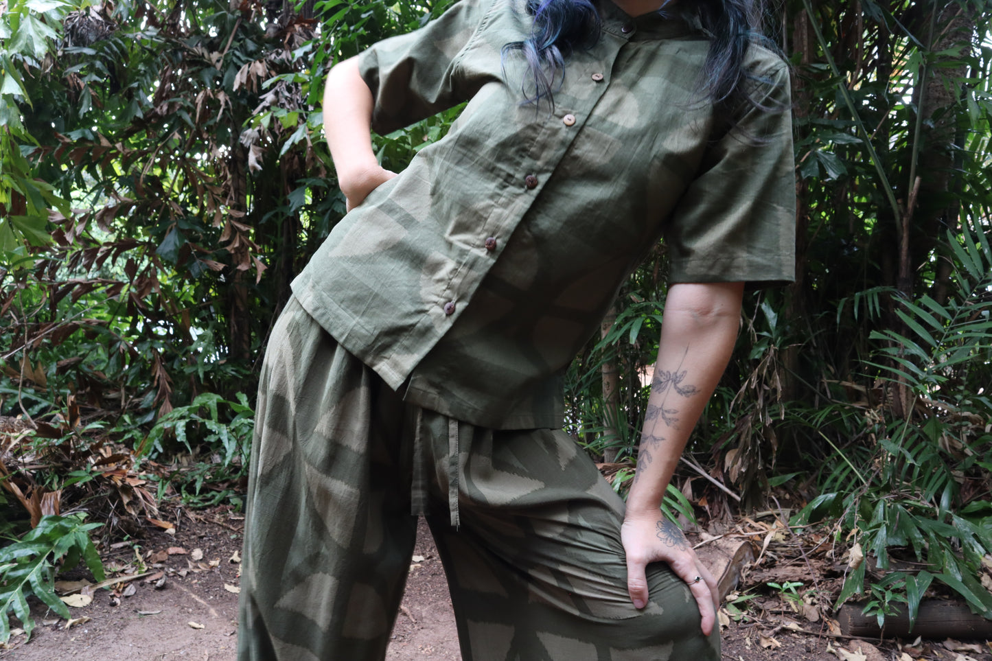 Gold rush top in Urban camo