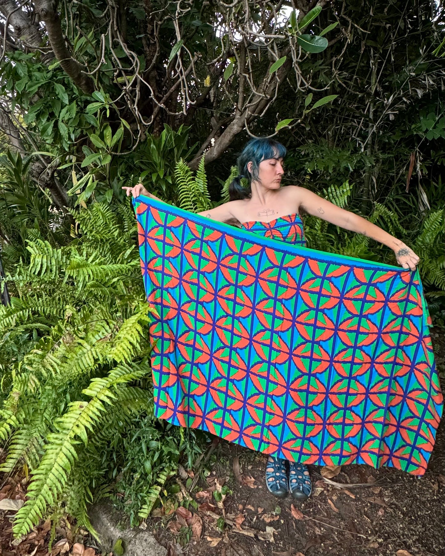 Breezeblock Sarong in Jungle Juice