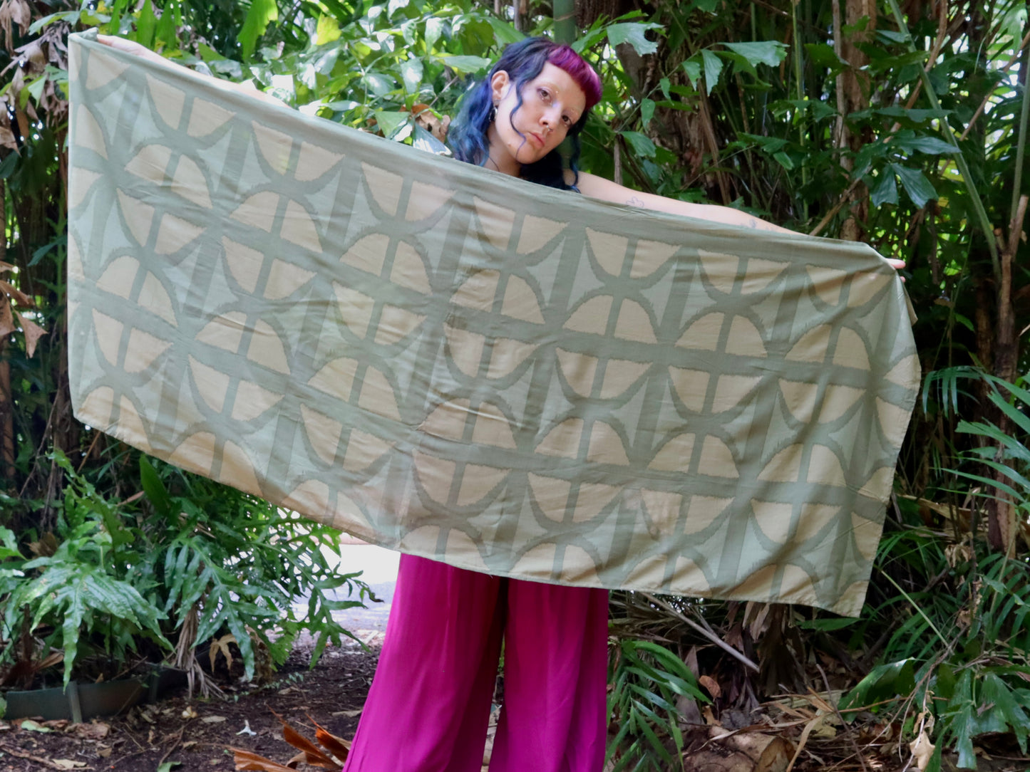 Breezeblock Shawl/ Half Sarong in Urban camo