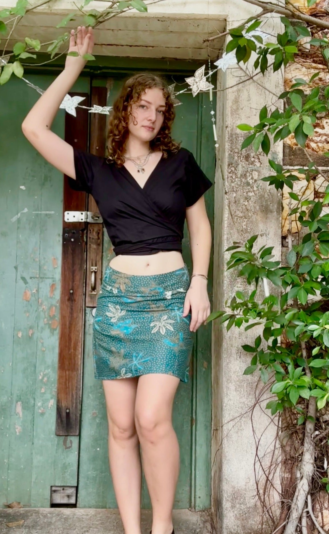 It’s a Wrap Top in Black cotton