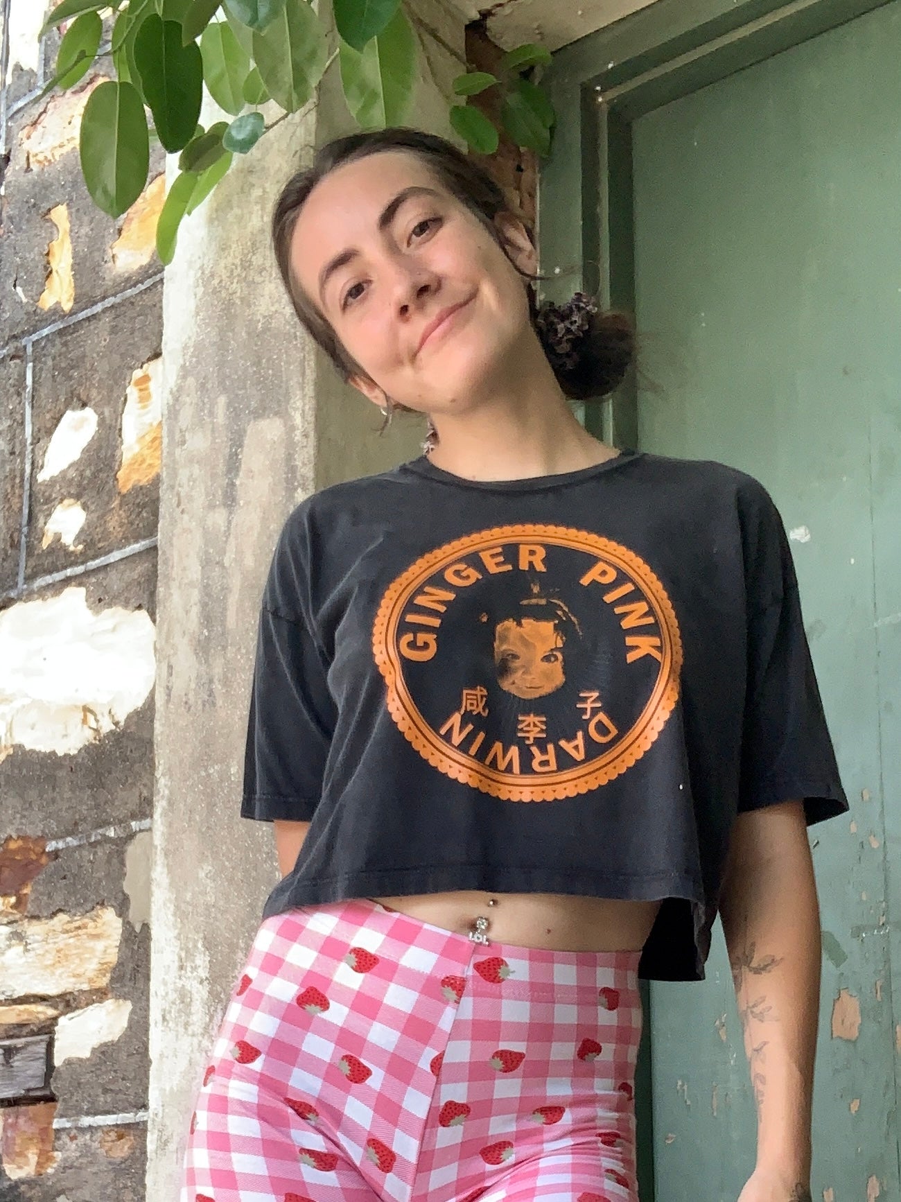 GP (Girl Logo)  Crop Tee in various colours - Ginger Pink Darwin - ethical fashion - darwin clothing shop - darwin clothing store - darwin fashion