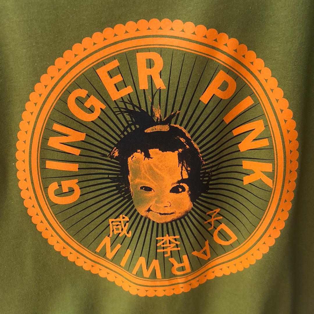 GP (Boy or Girl Logo) Women's Rolled Sleeve Tee in Various Colours - Ginger Pink Darwin - ethical fashion - darwin clothing shop - darwin clothing store - darwin fashion