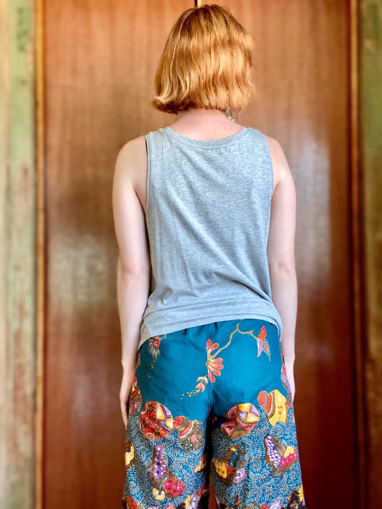 GP (Boy Logo) ’Dancer’ Singlet in Heather Grey - Ginger Pink Darwin - ethical fashion - darwin clothing shop - darwin clothing store - darwin fashion