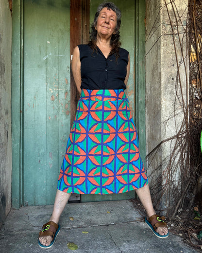 Jungle Juice A-Line Midi Skirt