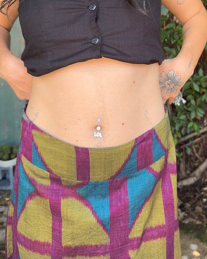 OG Ikat Midi A-line Skirt