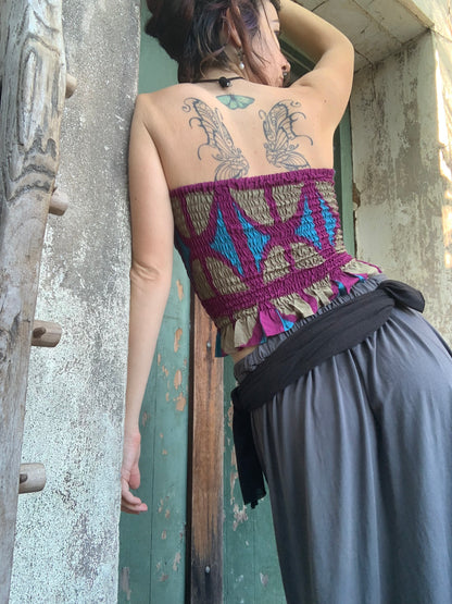 Ruffle Bandeau OG Print