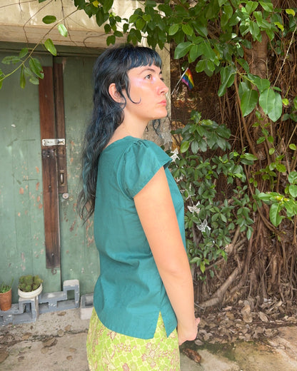 Cotton Courtney Cap Top in Various Colours