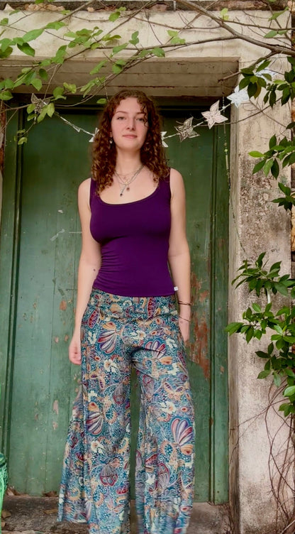 Classic Culottes In Teal Butterflies 2 lengths