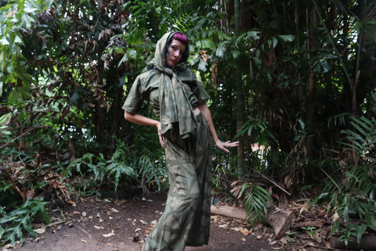 Breezeblock Shawl/ Half Sarong in Urban camo