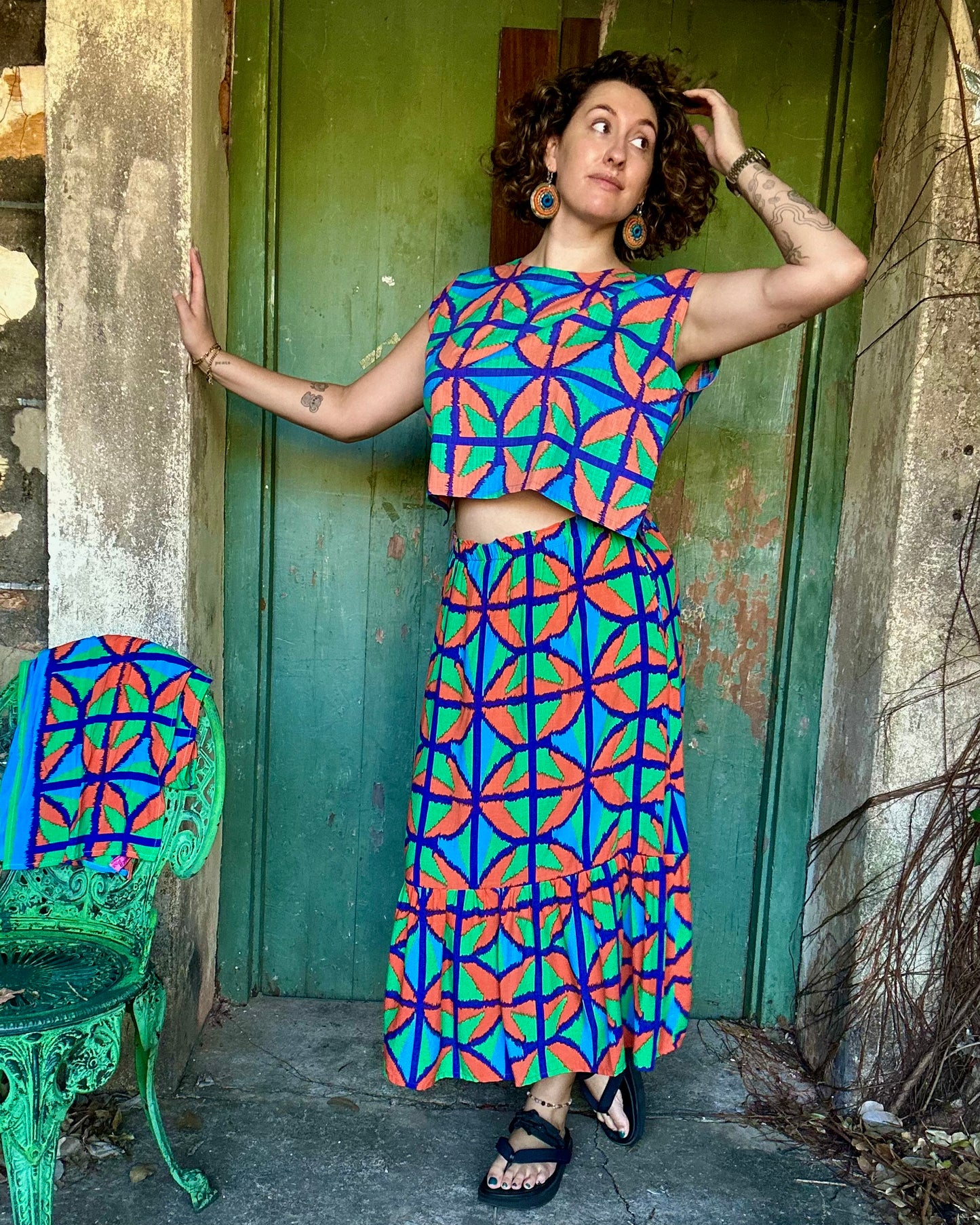 Ruffle Skirt in various Breezeblock Colourways