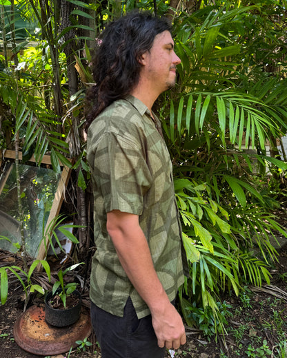 Unisex Button up Shirt Urban Camo