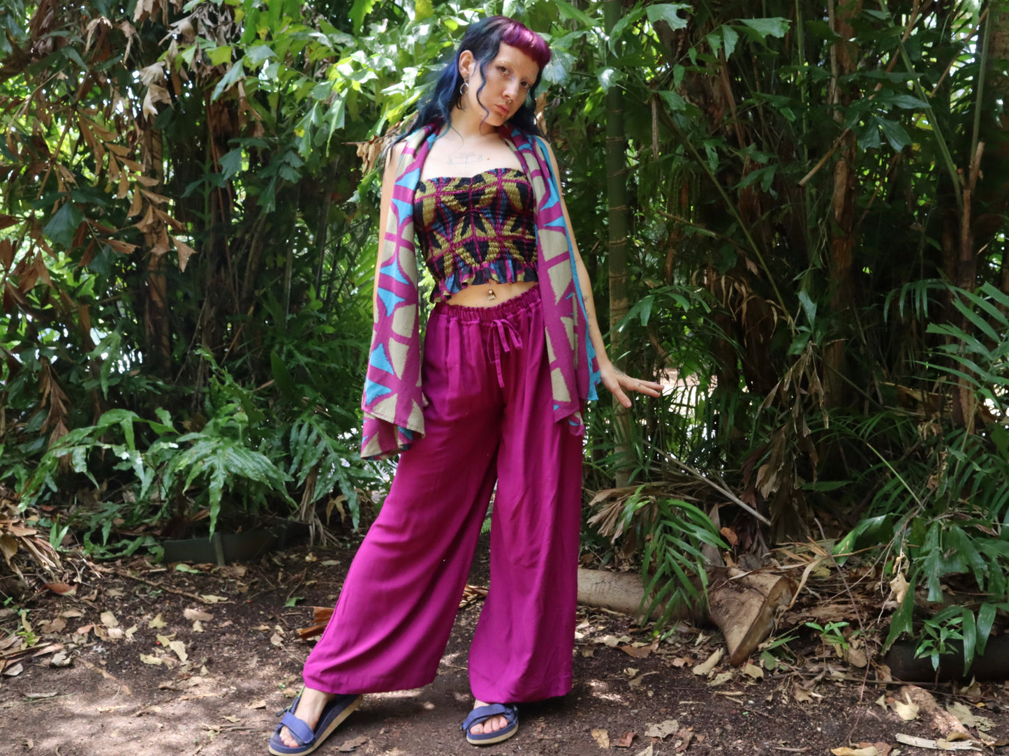 Breezeblock Shawl/ Half Sarong