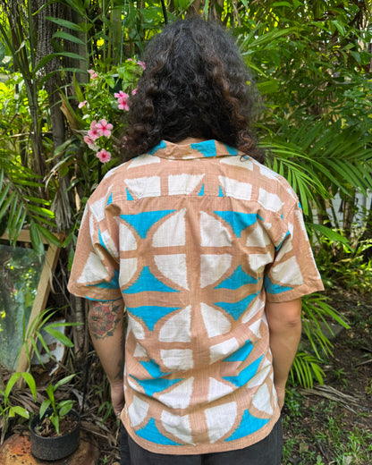 Unisex Button up Shirt Cas Beach