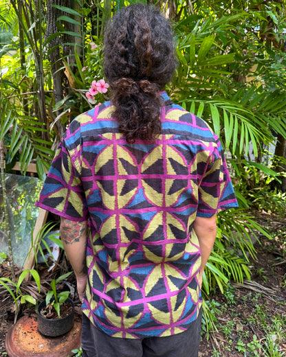 Unisex Button up Shirt Jewel Spider