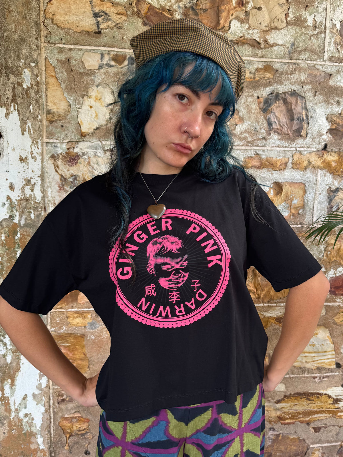 GP (Boy Logo)  Crop Tee in Black