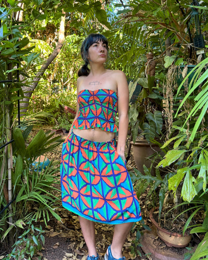 Simple Skirt in Jungle Juice