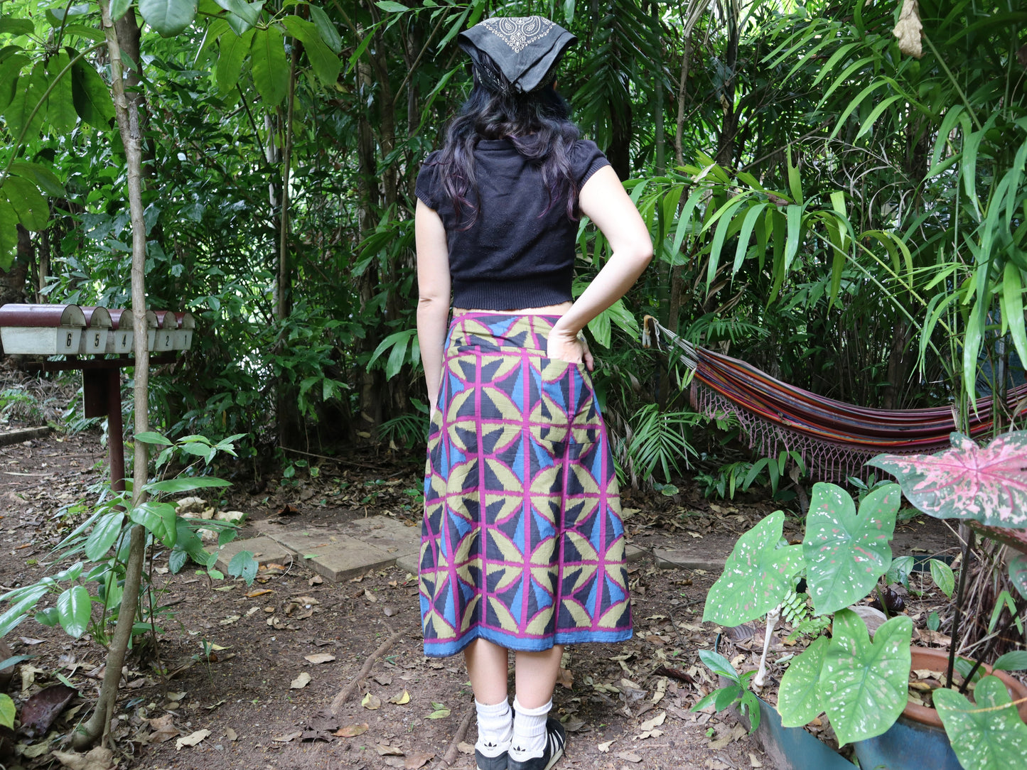 Jewel spider Midi A-line Skirt