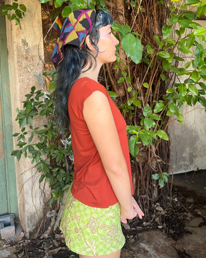 Yoga Logo tee in Burnt Orange