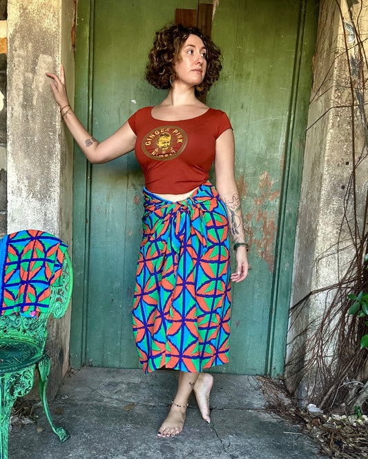 Breezeblock Sarong in Jungle Juice