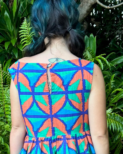 Play dress in Jungle Juice in 2 lengths