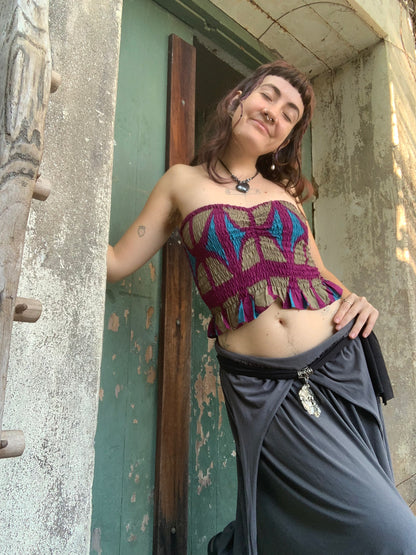 Ruffle Bandeau OG Print