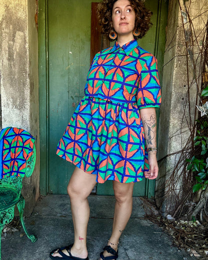 Play dress in Jungle Juice in 2 lengths