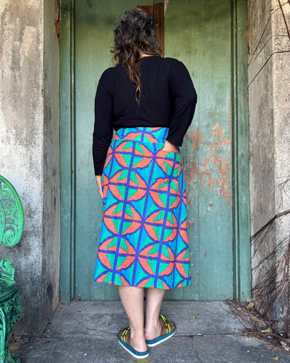 Jungle Juice A-Line Midi Skirt