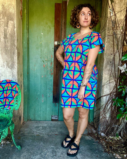 Hang Around Dress in Jungle Juice Above knee
