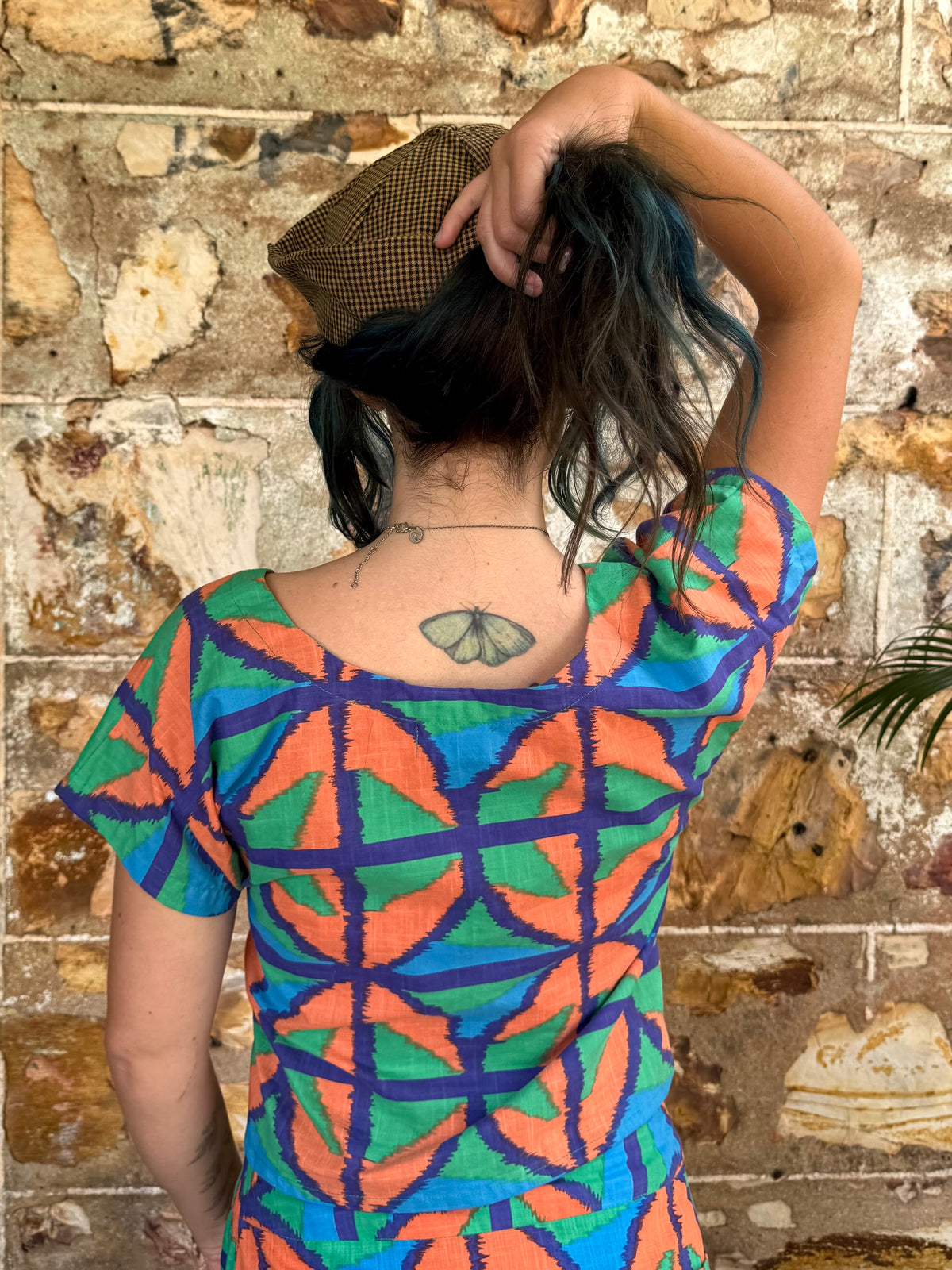 Hang around top in Jungle Juice Shorter length