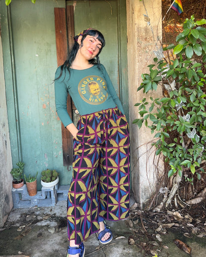 Lounge pants in Jewel spider