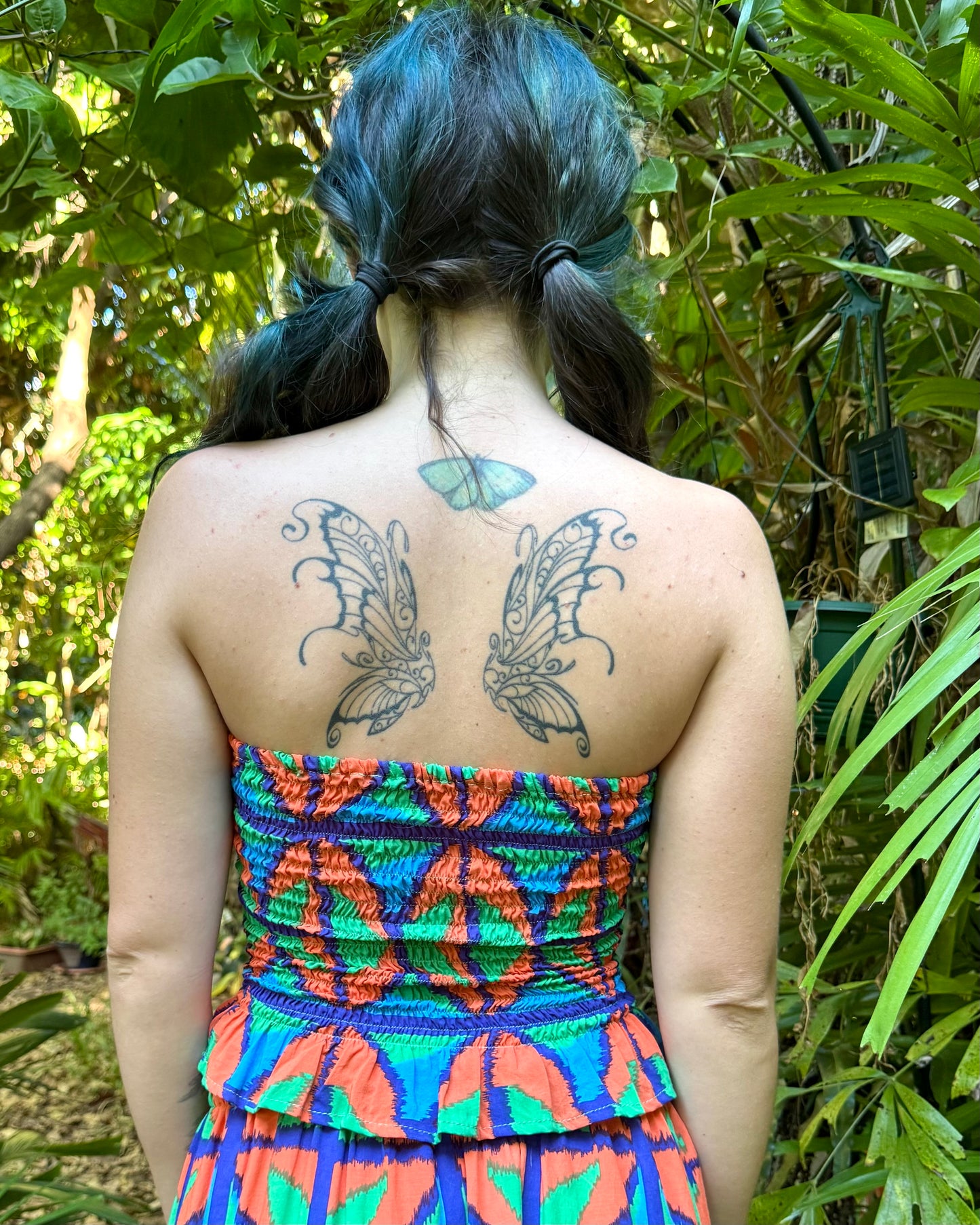 Ruffle Bandeau in Jungle Juice