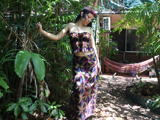 Jewel spider LONG A-line Skirt